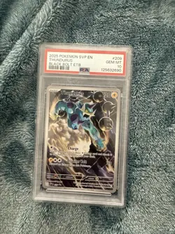 Pokemon Thundurus SVP 209 Scarlet & Violet Promo Holo PSA 10 English 2025 - Image 1