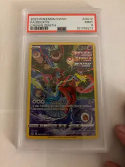 2023 Pokemon Deoxys Full Art SWSH Crown Zenith Galarian Gallery #GG12 PSA 9 Mint - Image 1