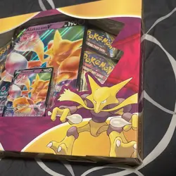 2021 Pokemon TCG Alakazam V Box Sword & Shield Vivid Voltage 4 Packs New Sealed - Image 2