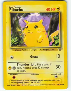 Pikachu - E3 Stamped - 58/102 Base Set - WOTC - Pokemon TCG - 2000 - Image 1