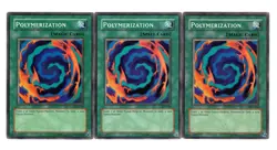 Yugioh- 3X Polymerization - Common - Unlimited - SDJ-036 - Moderate Play - Image 1