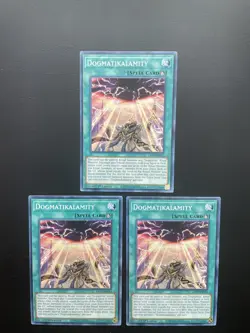 Yugioh Dogmatikalamity LIOV-EN053 Common 1st Edition NM/LP X3 - Image 1