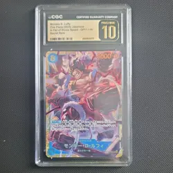 Namco Monkey D. Luffy OP11-118 A Fist of Divine Speed Secret Rare CGC 10 - Image 1