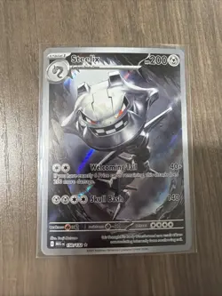 Steelix 150/132 Illustration Rare Me01 Mega Evolution Holo NM Pokemon TCG Card - Image 1