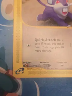 Pokemon TCG Rattata Card 128/165 Expedition E-Reader, LP 2002 - Image 2