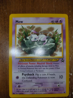 Pokemon Mew Card 47 Promo Black Star Wizards of the Coast Near Mint - Image 1