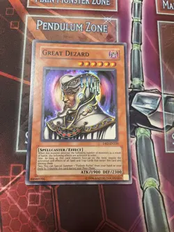 Yugioh! Great Dezard DB2-EN220 Super Rare VLP - Image 1