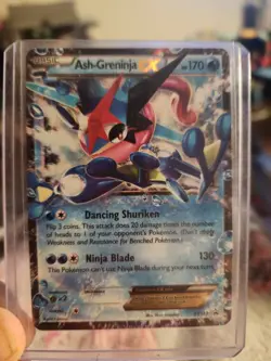 Pokemon Ash-Greninja EX Promo Holo XY133 XY 170 HP Ninja Blade Card - Image 1