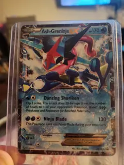 Pokemon Ash-Greninja EX Promo Holo XY133 XY 170 HP Ninja Blade Card - Image 3