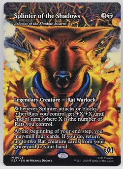 Splinter Of The Shadows 0006 Non-Foil Borderless TMNT MTG - Image 1