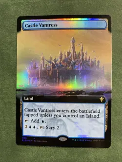 Castle Vantress (Extended Art) Throne of Eldraine FOIL - Rare - 2019 MTG - Image 1