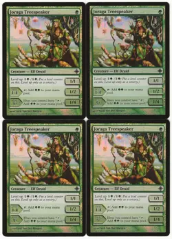 MTG Joraga Treespeaker x4 FOIL Rise of the Eldrazi Uncommon LP Playset - Image 1
