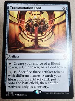Transmutation Font - #28 Regular - The Big Score - Mtg - Image 1