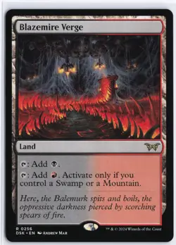 Blazemire Verge Duskmourn: House of Horror #256 MTG NM / M - Image 1