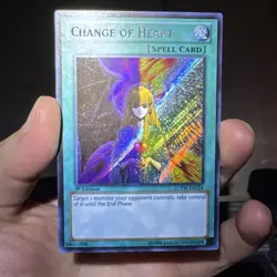 Yugioh Change of Heart 1st Edition Secret Rare LCYW-EN124 LP - Image 2