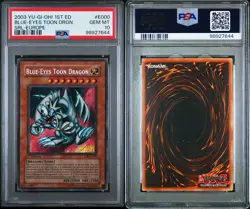 Blue-eyes Toon Dragon 1st Edition MRL-E000 Secret Rare - YuGiOh! PSA 10 (Pop 6) - Image 3