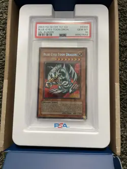 Blue-eyes Toon Dragon 1st Edition MRL-E000 Secret Rare - YuGiOh! PSA 10 (Pop 6) - Image 4