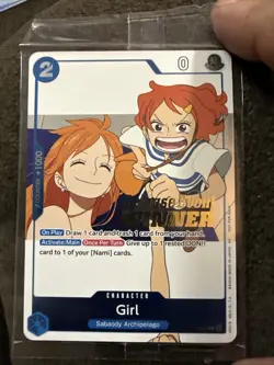Girl (OP14 Release Event Winner) P-096 One Piece Promotion Cards Foil ( Sealed)￼ - Image 1