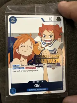 Girl (OP14 Release Event Winner) P-096 One Piece Promotion Cards Foil ( Sealed)￼ - Image 2