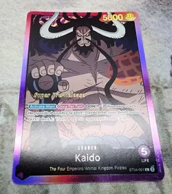 One Piece English ST04-001 Kaido Super Pre-Release - Image 1