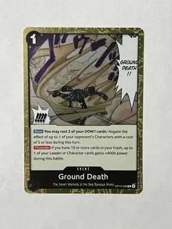 Ground Death OP14-096 The Azure Sea's Seven One Piece TCG - Image 1