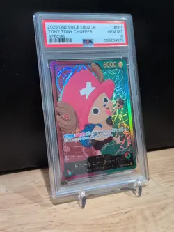 One Piece EB02 OP08-001 L Tony Tony Chopper Parallel GOLD FONT Anime 25th Japan - Image 4