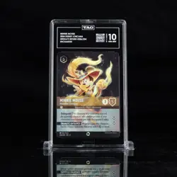 Disney Lorcana Minnie Mouse Musketeer Champion Enchanted Graded Tag 10 #206 - Image 1