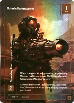 WONDERS OF THE FIRST - FORMLESS FOIL UNCOMMON - SOLARIS STORMCASTER - 292/401 - Image 1
