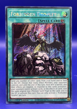 2020 Yugioh Forbidden Droplet RA01-EN064 Secret Rare 1st Ed NM - Image 1