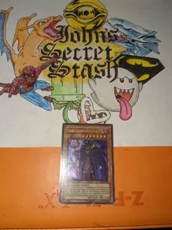 Yugioh! LP Dark Eradicator Warlock - SD6-EN001 - Ultra Rare - 1st Edition played - Image 1