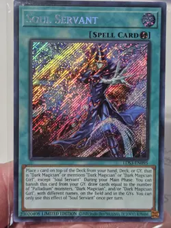 YUGIOH Soul Servant Limited Edition LDS3 EN095 Secret Rare SEALED NM - Image 1