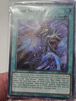 YUGIOH Soul Servant Limited Edition LDS3 EN095 Secret Rare SEALED NM - Image 2