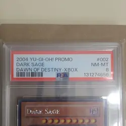 Yu-Gi-Oh! Dawn of Destiny-Xbox Dark Sage DOD-002 Prismatic PSA 8 Promo - Image 3