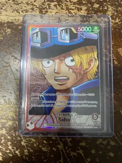 Sabo (004) (Alternate Art) OP13-004 Carrying On His Will Foil VHTF RARE NM - Image 1