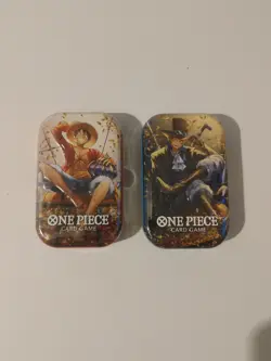 One Piece Tcg Tin Set Of 2 TS-02 OP-13 Volume 2 Bundle SEALED NIB UNOPENED - Image 1