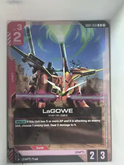 LaGOWE Gundam TCG Holofoil Card GD01-050 R - Image 1