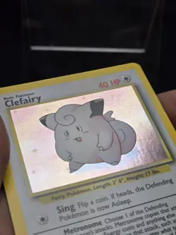 1999 Pokemon Clefairy Base Set Holo Rare 40 HP Card 5/102 - Image 4