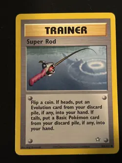 Super Rod 103/111 Neo Genesis Unlimited Pokemon Trainer Card - Image 1