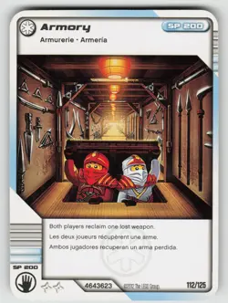 2012 LEGO Ninjago TCG - ARMORY - Non Holo Snow Card #112/125 - Image 1