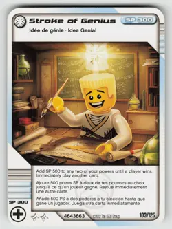 2012 LEGO Ninjago TCG - STROKE OF GENIUS - Non Holo Card #103/125 - Image 1