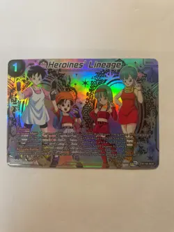 Dragon Ball Super Card Game Heroine’s Lineage EB1-68 SCR Secret Rare Holo Card - Image 1