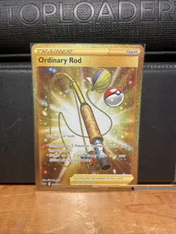 Pokemon Card Ordinary Rod (Secret) Secret Rare SWSH01: Sword & Shield - Image 1