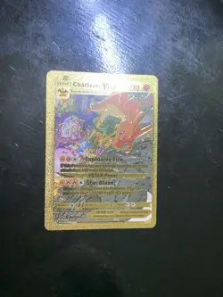 Charizard VStar HP280 Explosive Fire Rare Gold Accent Foil Fan Art Cards - Image 2