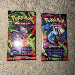 Pokemon Cards - Mega Evolution Phantasmal Flames - 2 BOOSTER PACKs Sealed - Image 1