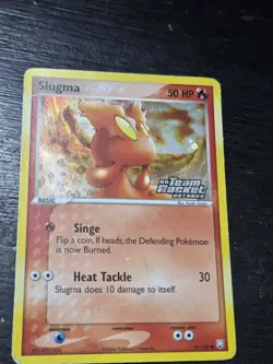 Pokemon Card Slugma 77/109 Stamped Holo Common Team Rocket Returns - Image 1