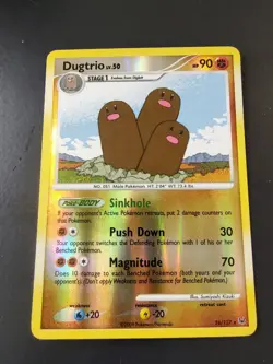 Dugtrio 24/127 Platinum Pokemon Reverse Holo Card - Image 1
