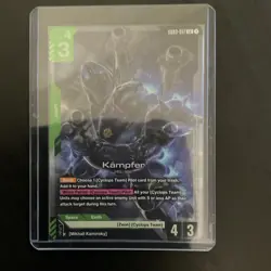 Bandai Kampfer GD03-017 Unit Gundam TCG 3 Cost Card - Image 1