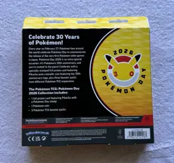 Pokemon Day 2026 Box with 1 Foil Promo Pikachu Card, Coin & 3 TCG Booster Packs - Image 3
