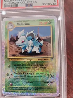 Nidorina Legendary Collection Reverse Holo Pokemon Card WOTC NM Mint PSA 8 - Image 4