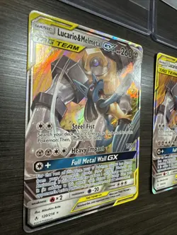 Lucario & Melmetal GX Tag Team 120/214 Sun And Moon Unbroken Bonds Holo 2 Cards - Image 2